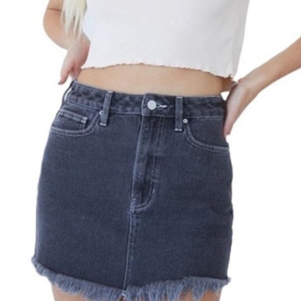 PACSUN Ultra High Waisted Denim Skirt